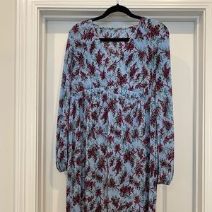 Blue floral ASOS dress